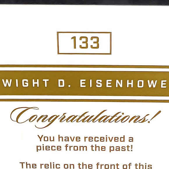 Authentic President Dwight D. Eisenhower WW2 Uniform Relic Piece of History - Picture 4 of 4